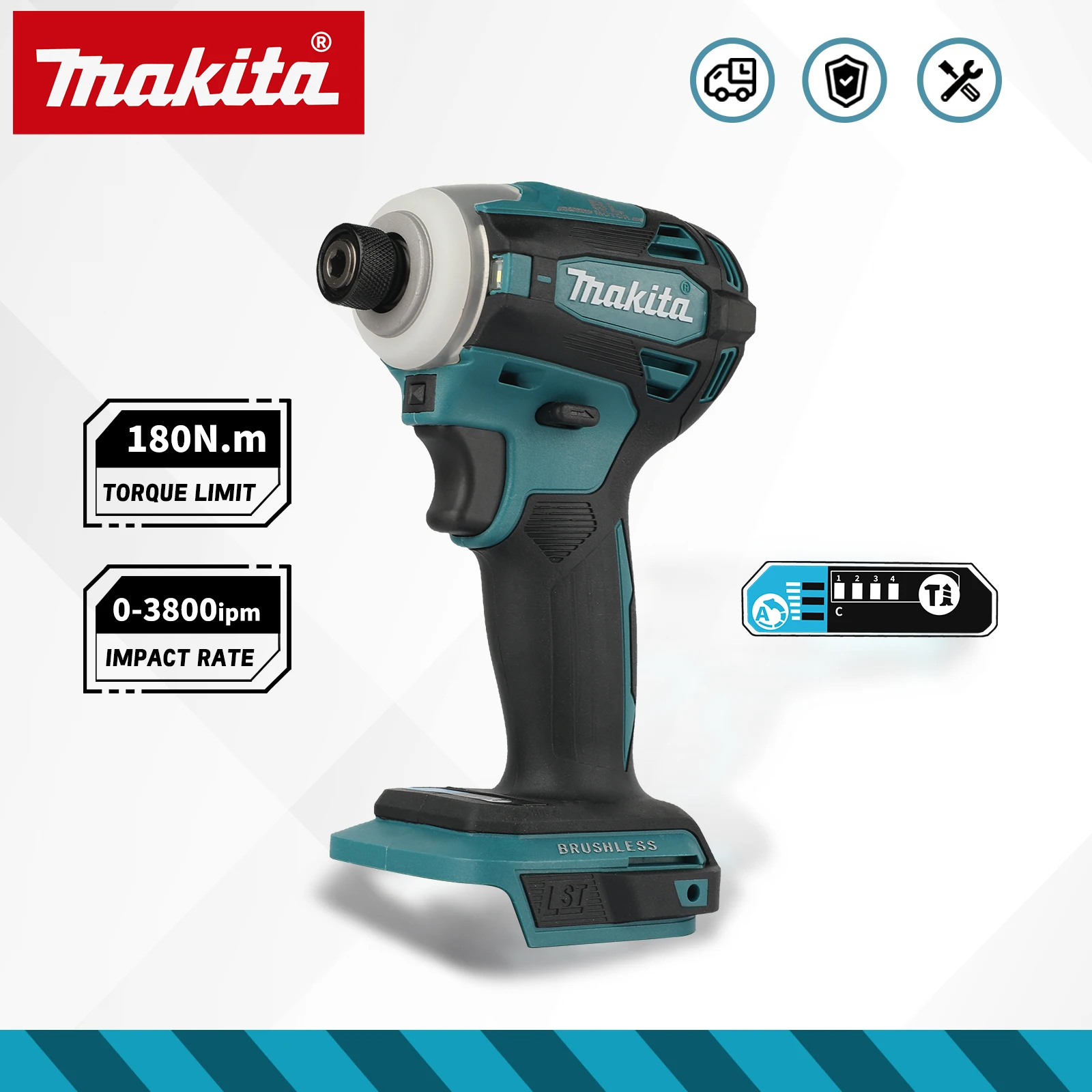 Brushless Cordless Electric Drill 18V - Perceuse à percussion électrique sans balais