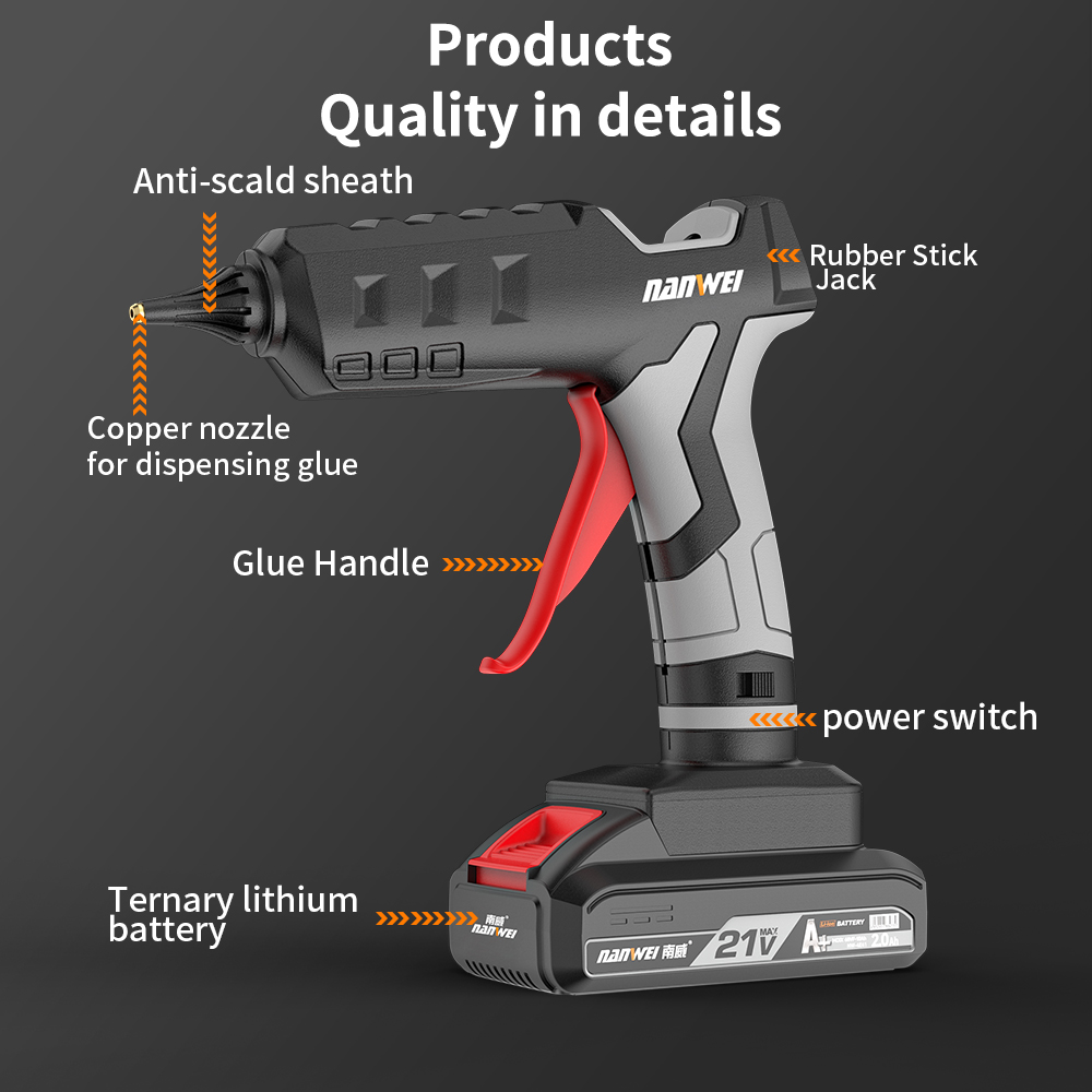 Pistolet à colle thermofusible - Hot Melt Glue Gun Cordless avis et prix