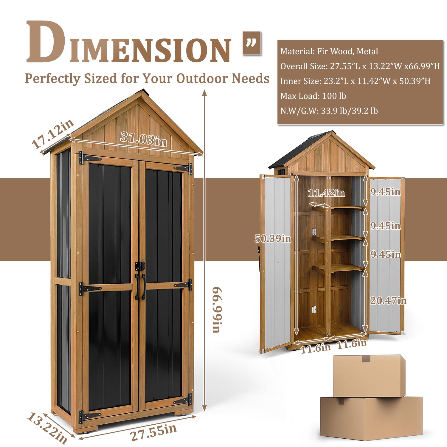 Armoire de rangement extérieur - Garden Tools avis et prix