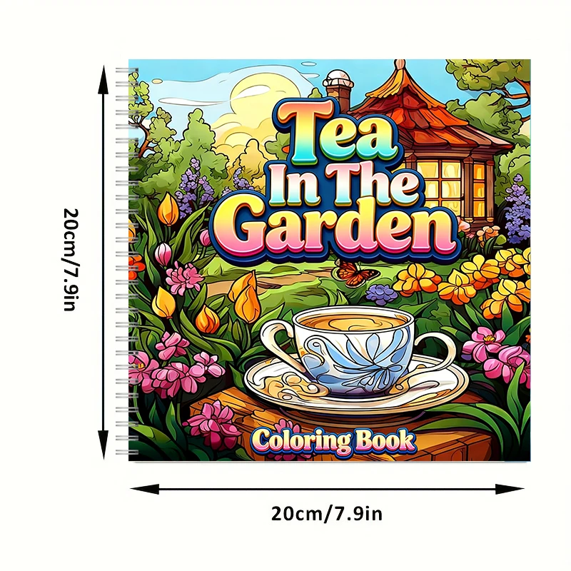 Livre de coloriage Tea In The  - Garden Tools avis et prix